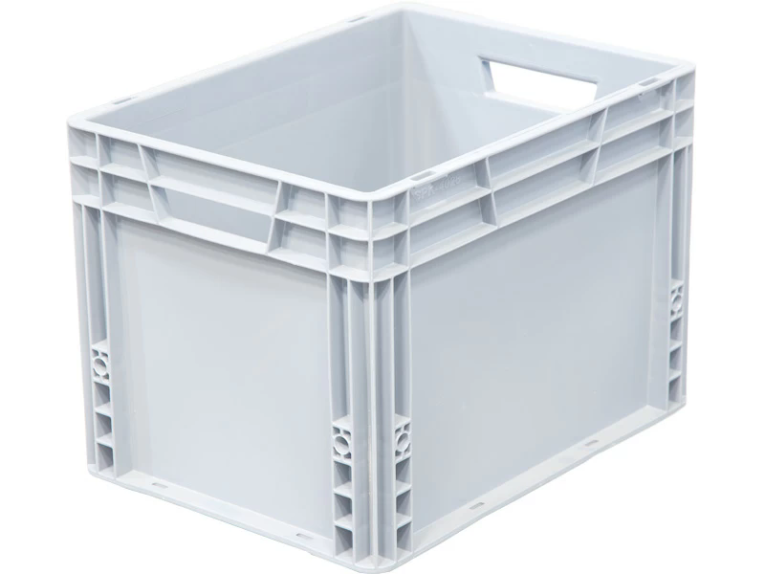 Ящик 400х300х270 сплошной, усиленное дно, цв. серый купить в Владимире Ящик 400х300х270 сплошной, усиленное дно, цв. серый купить в Владимире