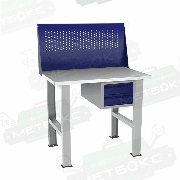 Верстак бестумбовый с подвесным ящиком ВП-Э с экраном купить в Владимире Верстак бестумбовый с подвесным ящиком ВП-Э с экраном купить в Владимире