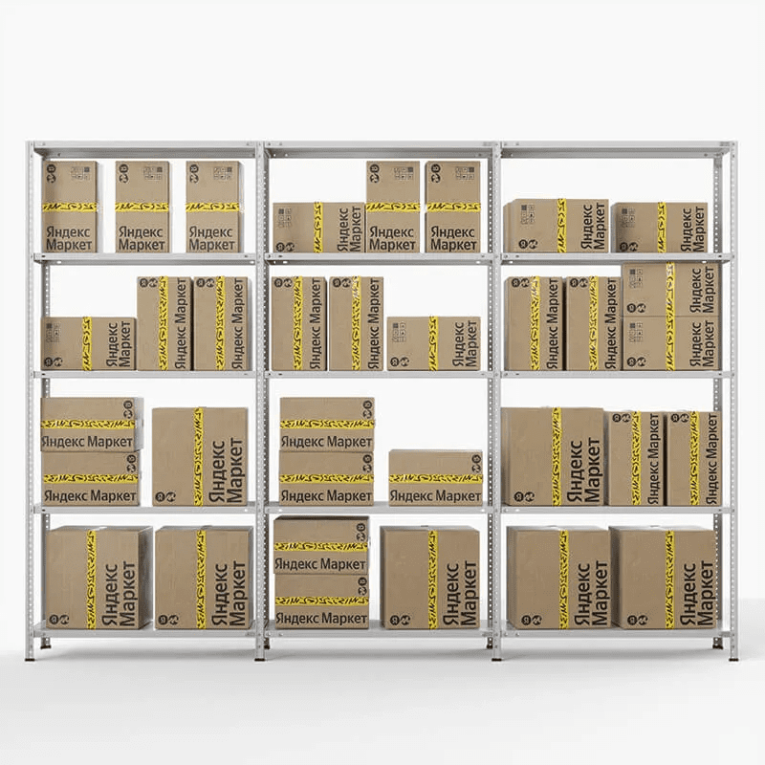 Стеллаж ПВЗ Яндекс Маркет 2000х3000х400 5 полок купить в Владимире