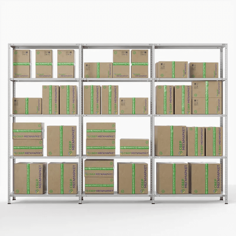 Стеллаж ПВЗ Сбер 2000х3000х400 5 полок купить в Владимире