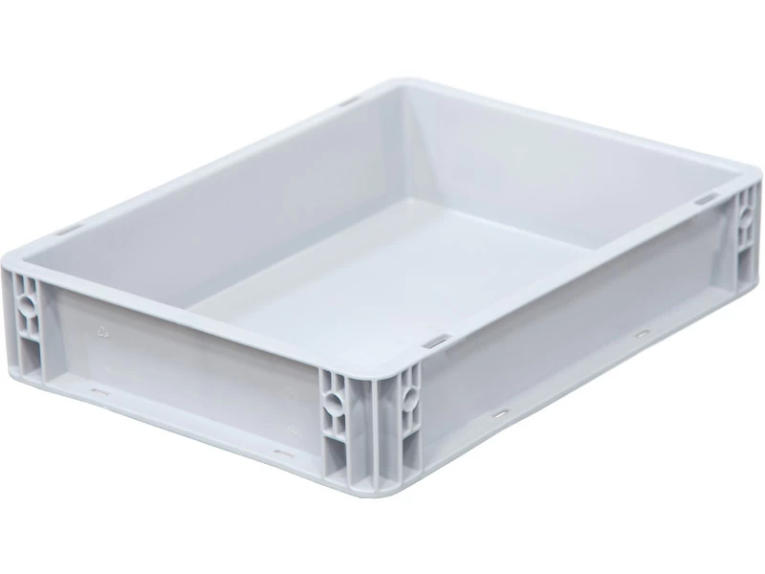 Ящик 400х300х75 сплошной, усиленное дно, цв. серый купить в Владимире Ящик 400х300х75 сплошной, усиленное дно, цв. серый купить в Владимире