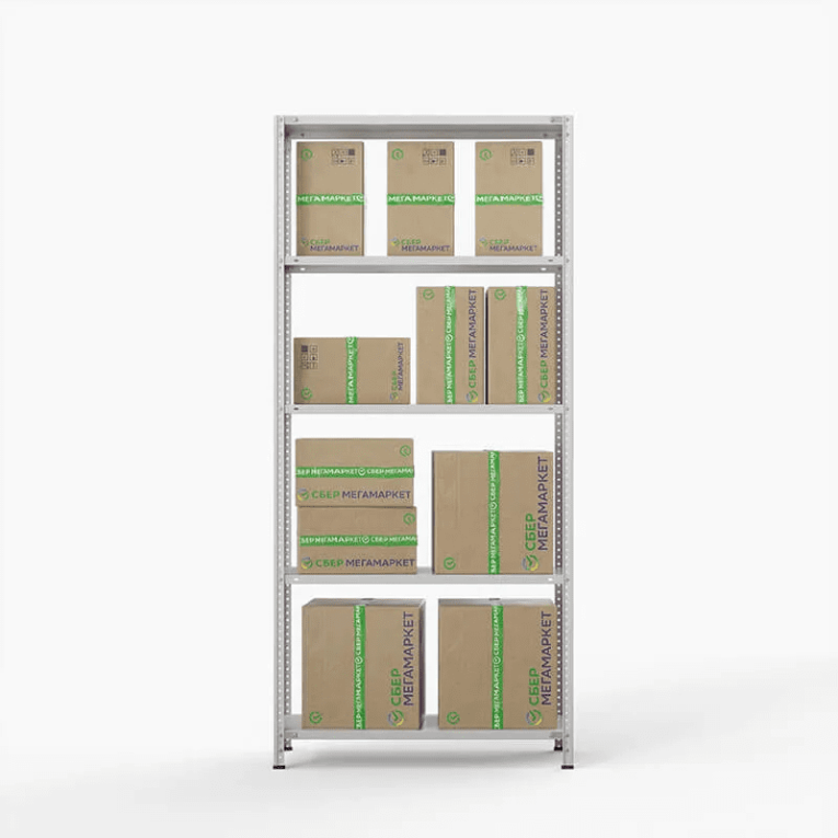 Стеллаж ПВЗ Сбер 2000х1000х400 5 полок купить в Владимире