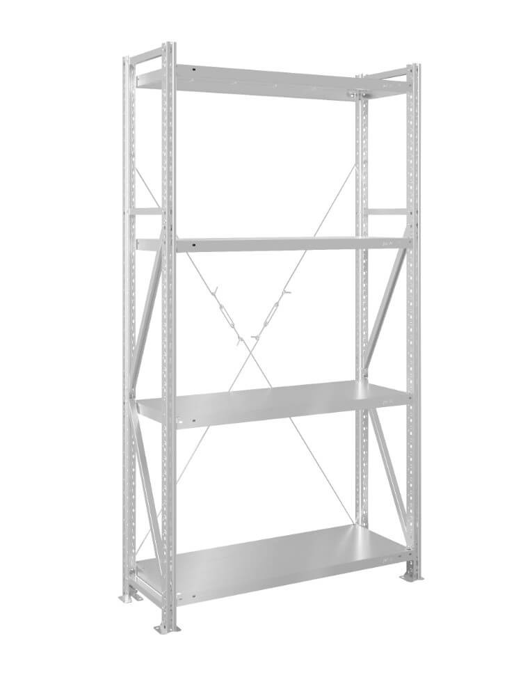 Стеллаж MS U 2000x1000x1000 4 полки (300 кг, металл) купить в Владимире