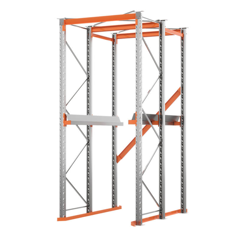 Стеллаж набивной паллетный (3000х1580х1800 мм), 1 линия, 2 яруса купить в Владимире