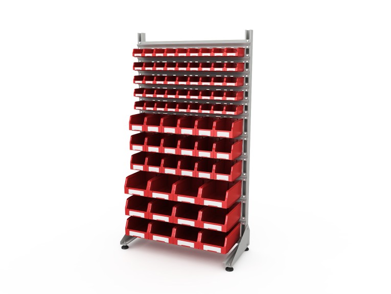 Стеллаж для пластиковых лотков SORTEX односторонний 1800x1000x450.06 купить в Владимире Стеллаж для пластиковых лотков SORTEX односторонний 1800x1000x450.06 купить в Владимире