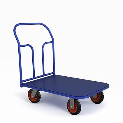 Тележка платформенная ТП 6 (г/п 550 кг, 1200x800 мм, колеса литая протекторная резина 200 мм) купить в Владимире Тележка платформенная ТП 6 (г/п 550 кг, 1200x800 мм, колеса литая протекторная резина 200 мм) купить в Владимире