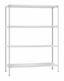 Стеллаж металлический Титан МС-500 2400х1500х400 4 полки Стеллаж металлический Титан МС-500 2400х1500х400 4 полки