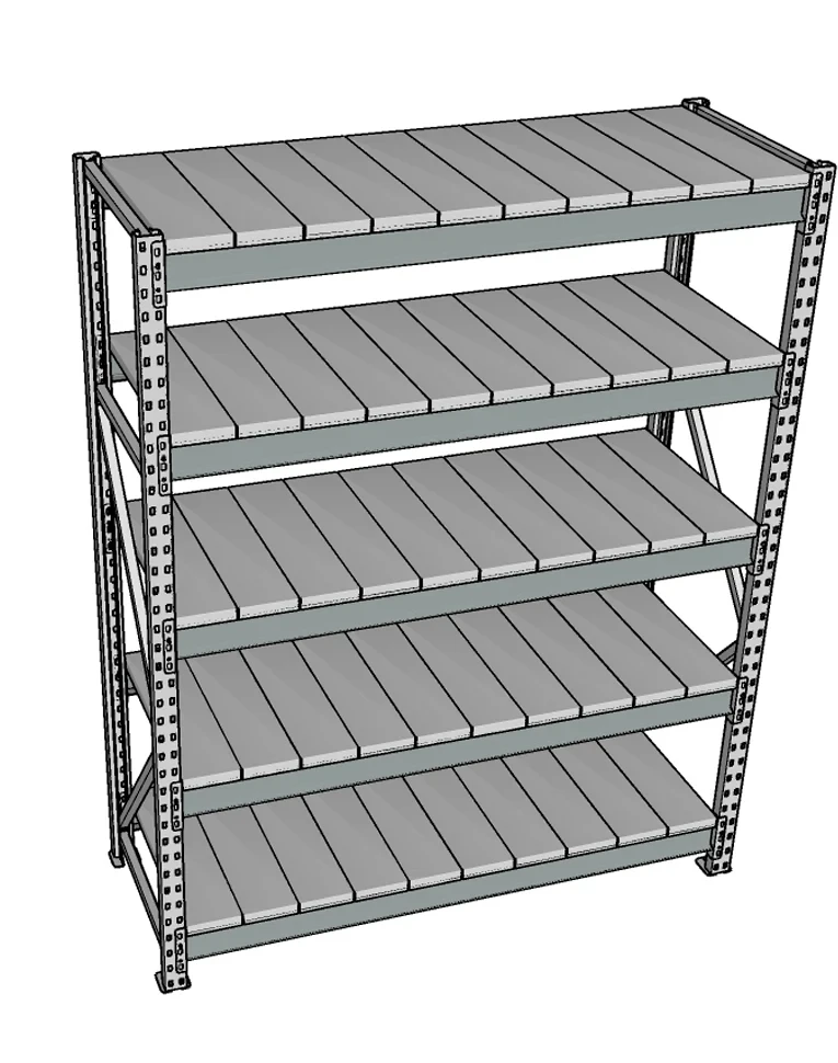 Стеллаж грузовой СГР 3000x900x500 5 полок (металл) купить в Владимире