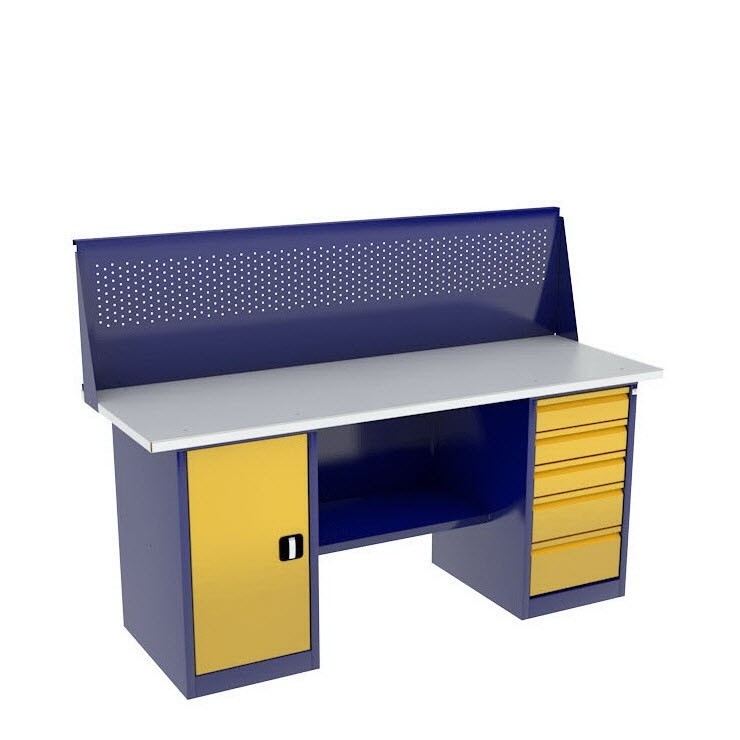 Верстак с тумбой и драйвером ВП-4/1,6 с экраном купить в Владимире Верстак с тумбой и драйвером ВП-4/1,6 с экраном купить в Владимире