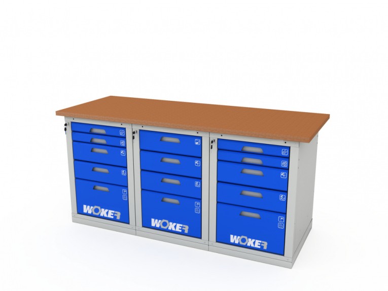 Верстак трехтумбовый WOKER PRO 3545.1800 купить в Владимире